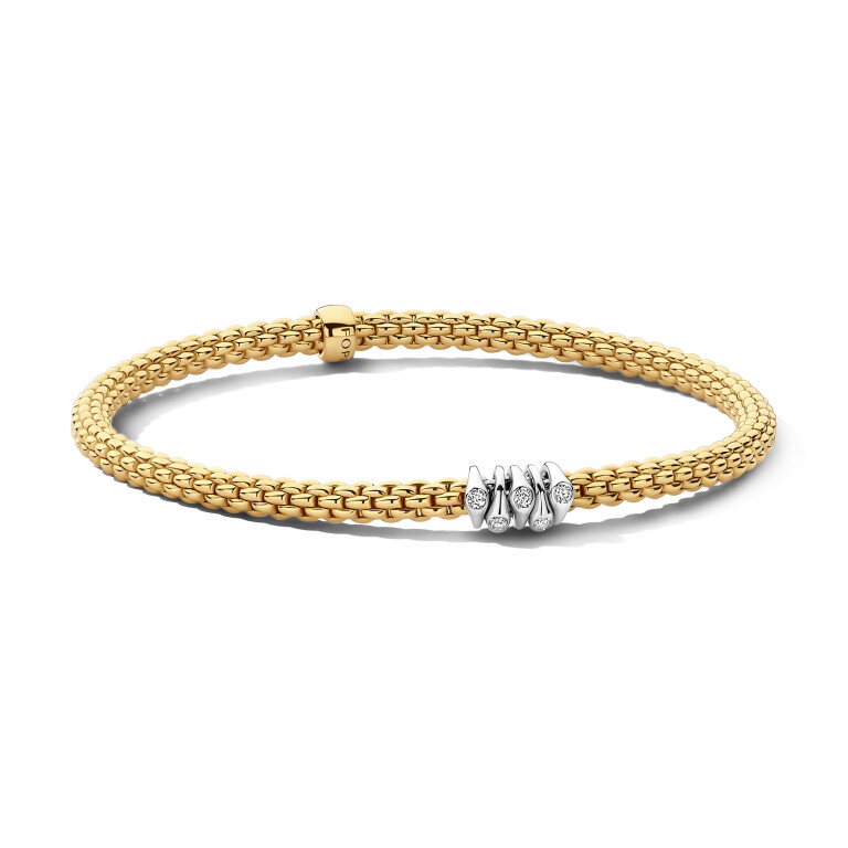 Fope Prima Armbanden geel/wit goud met diamant - 74608BX_BB_G_XBX_00M - #5 Fope Prima Armbanden geel/wit goud met diamant - 74608BX_BB_G_XBX_00M - #5