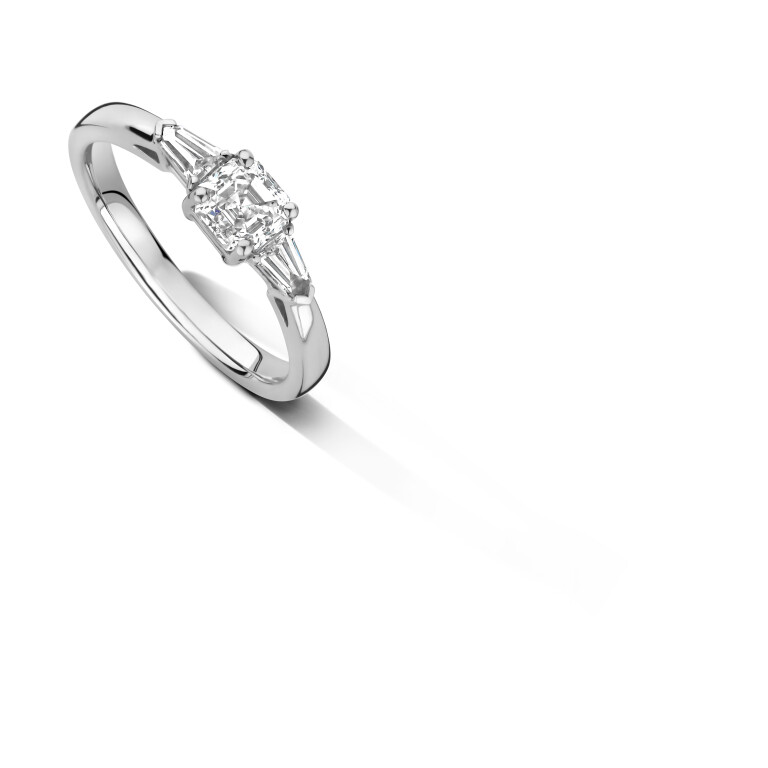 Royal Asscher Ava ring platina met diamant - R.113.PLAT.12 GIA - #5 Royal Asscher Ava ring platina met diamant - R.113.PLAT.12 GIA - #5