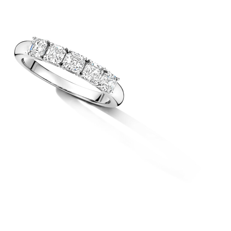 Royal Asscher Paola Ringen witgoud met diamant - R.151.RAC.WG.23 GIA - #5 Royal Asscher Paola Ringen witgoud met diamant - R.151.RAC.WG.23 GIA - #5