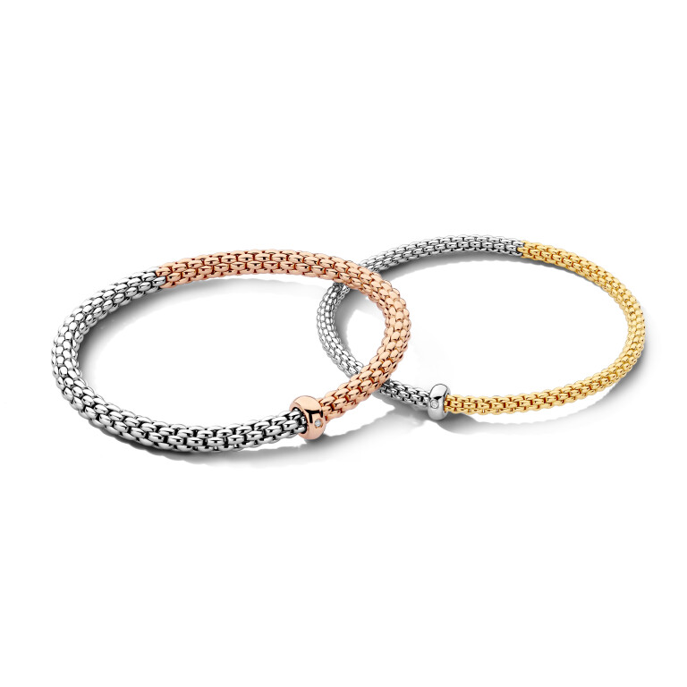 Fope Prima flexibele armband geel/wit goud met diamant - 01M08B2_BB_2_XBX_00M - #6 Fope Prima flexibele armband geel/wit goud met diamant - 01M08B2_BB_2_XBX_00M - #6