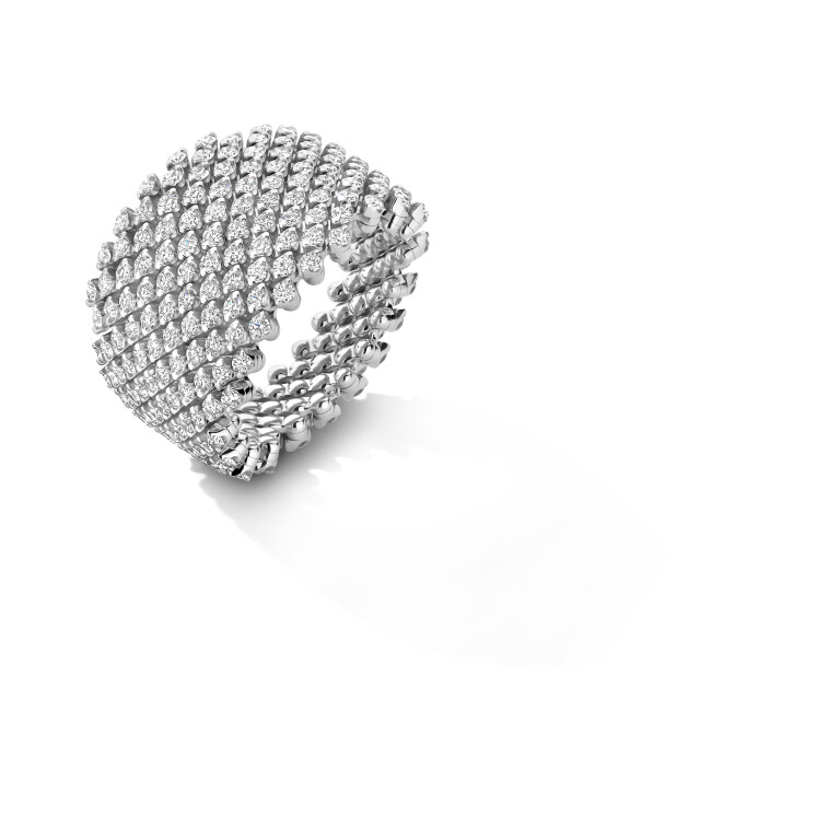 Serafino Consoli Bellezza flexibele ring witgoud met diamant - RMSB12F2WGWD - #3 Serafino Consoli Bellezza flexibele ring witgoud met diamant - RMSB12F2WGWD - #3