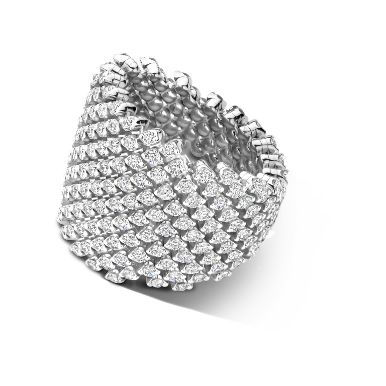 Serafino Consoli Bellezza flexibele ring witgoud met diamant - RMSB12F2WGWD - #4 Serafino Consoli Bellezza flexibele ring witgoud met diamant - RMSB12F2WGWD - #4