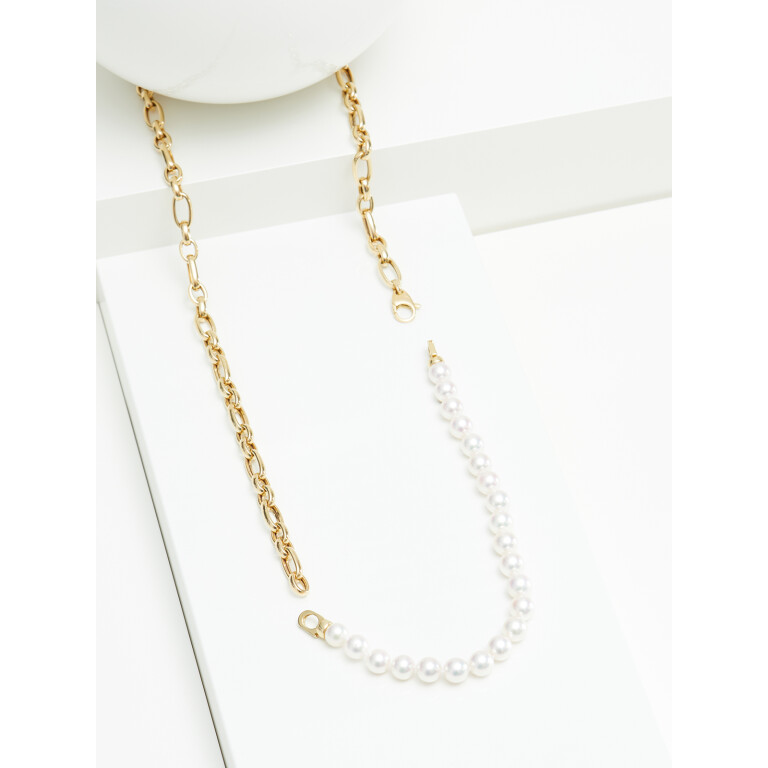 Yana Nesper Balthasar collier geelgoud met Parel - BA3 - #2 Yana Nesper Balthasar collier geelgoud met Parel - BA3 - #2