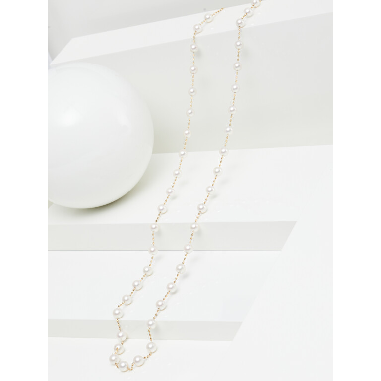 Yana Nesper Charmant collier geelgoud met Parel - CH16 - #4 Yana Nesper Charmant collier geelgoud met Parel - CH16 - #4