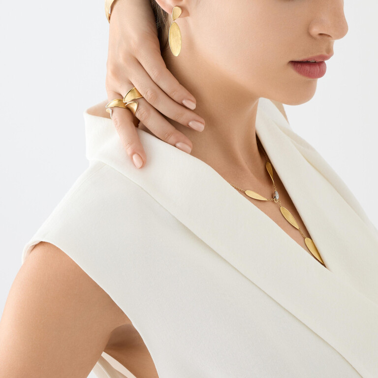 Marco Bicego Lunaria Twist ring geelgoud - AB661 - #2 Marco Bicego Lunaria Twist ring geelgoud - AB661 - #2