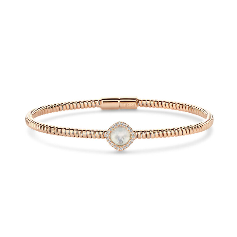 Tirisi Jewelry Milano Sweeties armband roodgoud met diamant - TB2208WQP - #1 Tirisi Jewelry Milano Sweeties armband roodgoud met diamant - TB2208WQP - #1