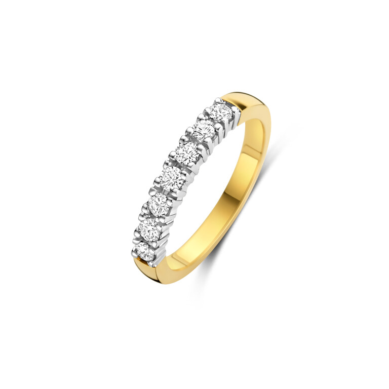 geel/wit goud alliance ring met diamant Schaap en Citroen Diamonds - #1 geel/wit goud alliance ring met diamant Schaap en Citroen Diamonds - #1