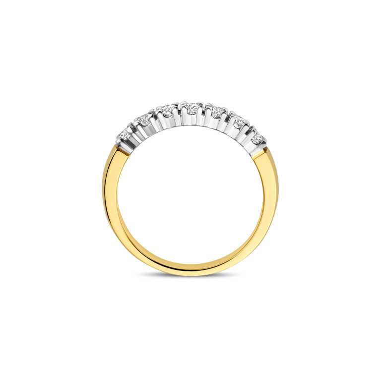 geel/wit goud alliance ring met diamant Schaap en Citroen Diamonds - #3 geel/wit goud alliance ring met diamant Schaap en Citroen Diamonds - #3