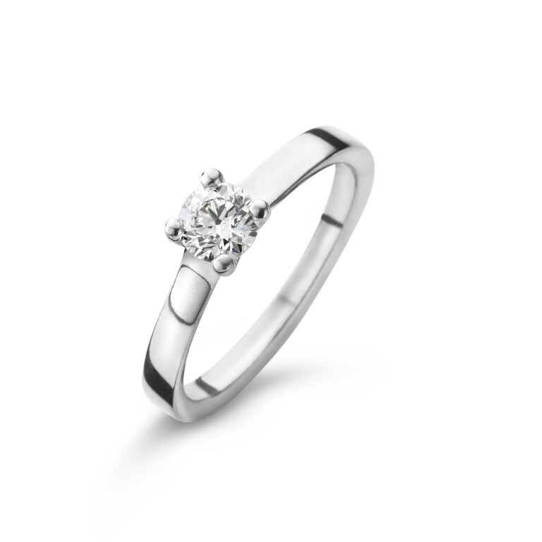 witgoud solitair ring met diamant Schaap en Citroen Diamonds - #1 witgoud solitair ring met diamant Schaap en Citroen Diamonds - #1