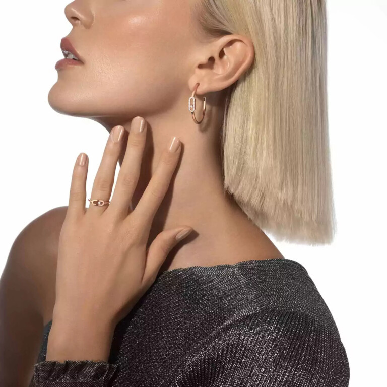 Messika Move Uno ring roodgoud met diamant - 10055-PG - #2 Messika Move Uno ring roodgoud met diamant - 10055-PG - #2