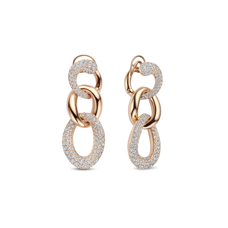 roodgoud oorhangers met diamant SC Highlights Diamonds - #3 roodgoud oorhangers met diamant SC Highlights Diamonds - #3