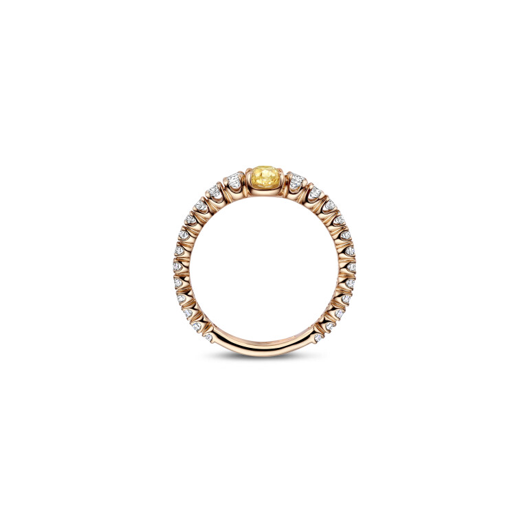 roodgoud ring met diamant Schaap en Citroen Diamonds - #4 roodgoud ring met diamant Schaap en Citroen Diamonds - #4