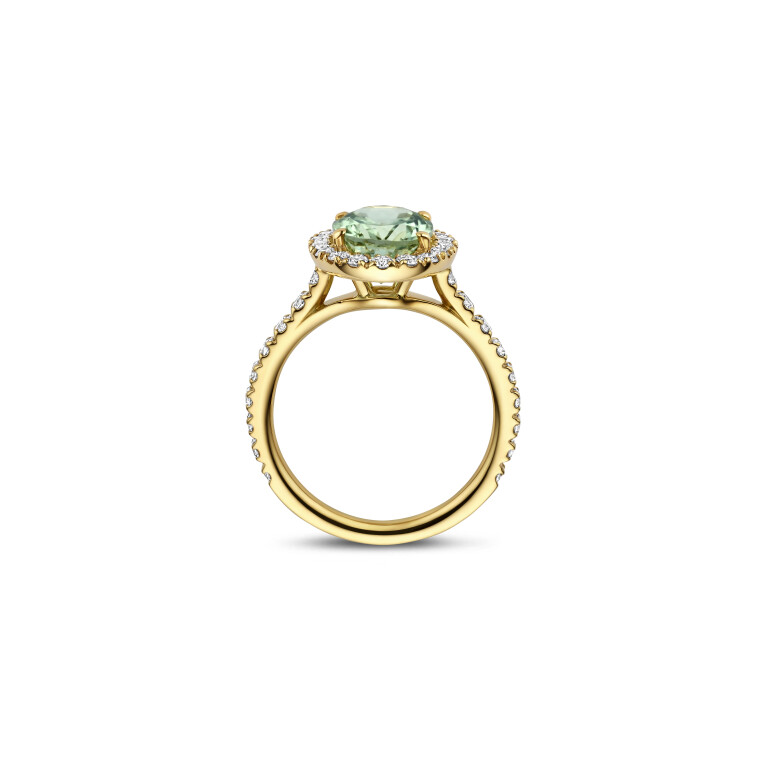 geelgoud ring met diamant Schaap en Citroen Colours - #4 geelgoud ring met diamant Schaap en Citroen Colours - #4