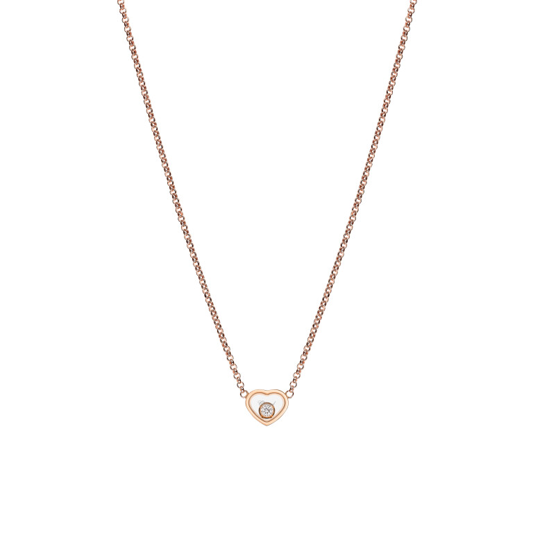 Chopard Happy Diamonds My Happy Hearts collier met hanger roodgoud met diamant - 81A086-5001 - #1 Chopard Happy Diamonds My Happy Hearts collier met hanger roodgoud met diamant - 81A086-5001 - #1