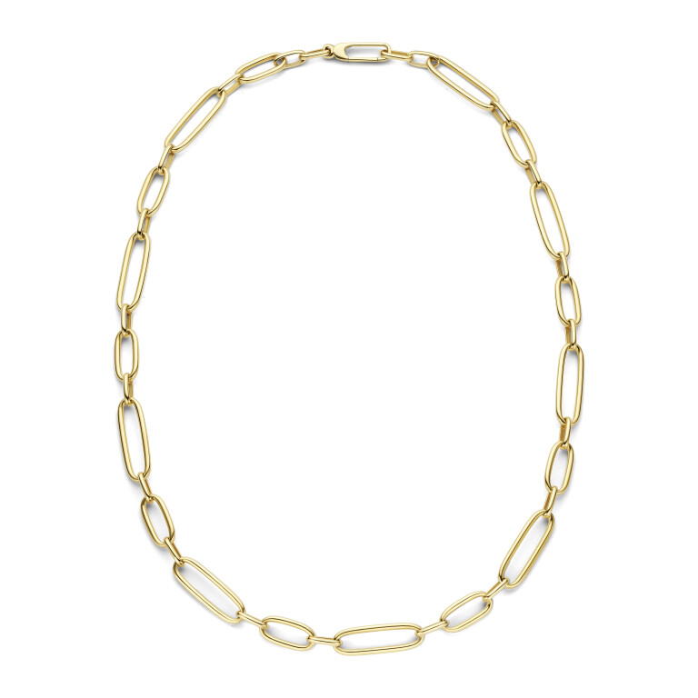 geelgoud schakel collier Schaap en Citroen Essentials - #3 geelgoud schakel collier Schaap en Citroen Essentials - #3