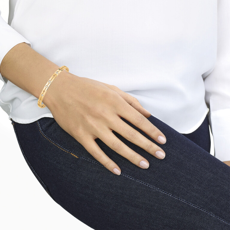 dinh van Pulse armband geelgoud met diamant - 328111 - #2 dinh van Pulse armband geelgoud met diamant - 328111 - #2