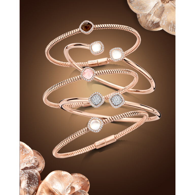 Tirisi Jewelry Milano Sweeties armband roodgoud met diamant - TB2208LBTP - #5 Tirisi Jewelry Milano Sweeties armband roodgoud met diamant - TB2208LBTP - #5