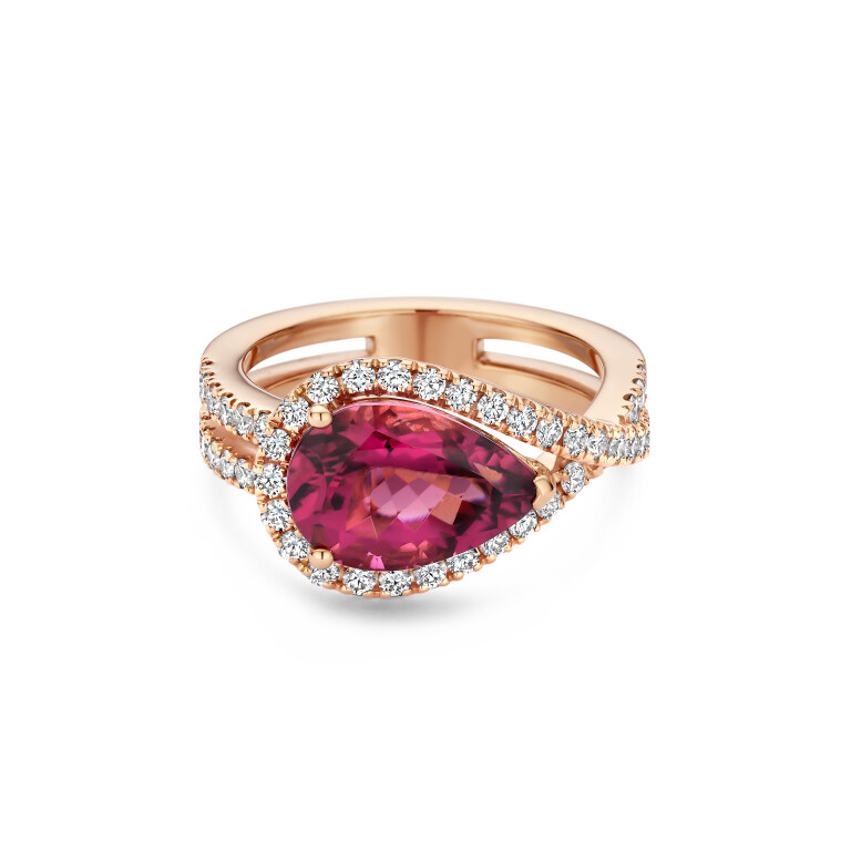 roodgoud ring met diamant SC Highlights Colours - #3 roodgoud ring met diamant SC Highlights Colours - #3