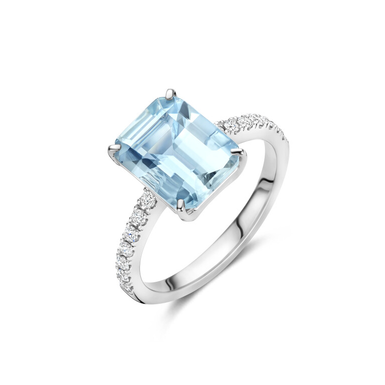 witgoud ring met diamant Schaap en Citroen Colours - #1 witgoud ring met diamant Schaap en Citroen Colours - #1