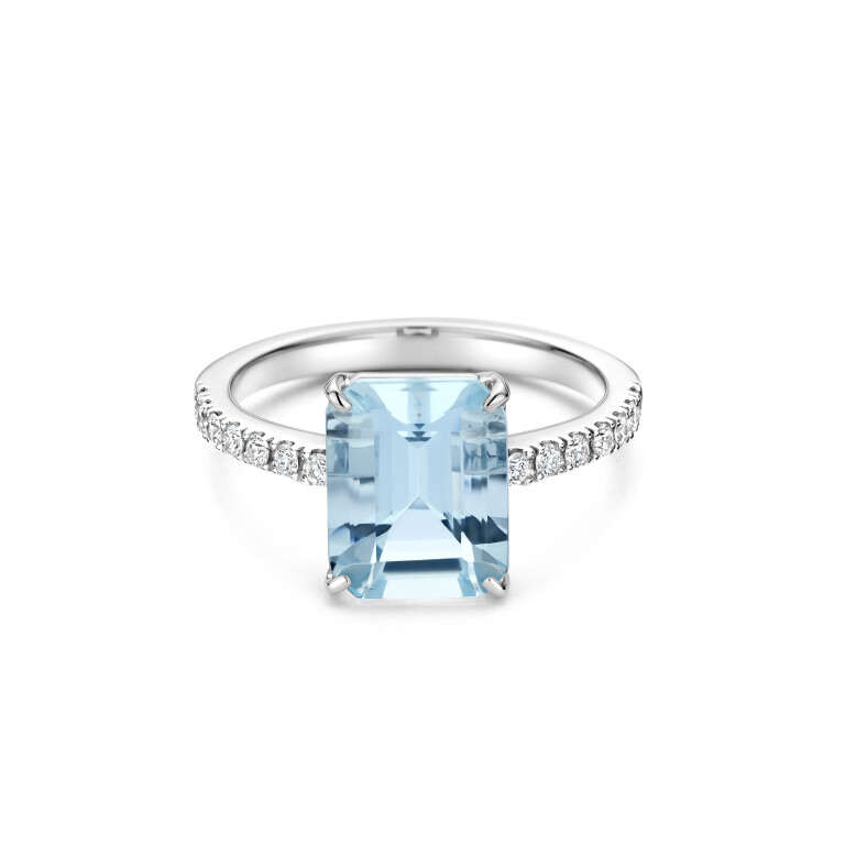 witgoud ring met diamant Schaap en Citroen Colours - #3 witgoud ring met diamant Schaap en Citroen Colours - #3