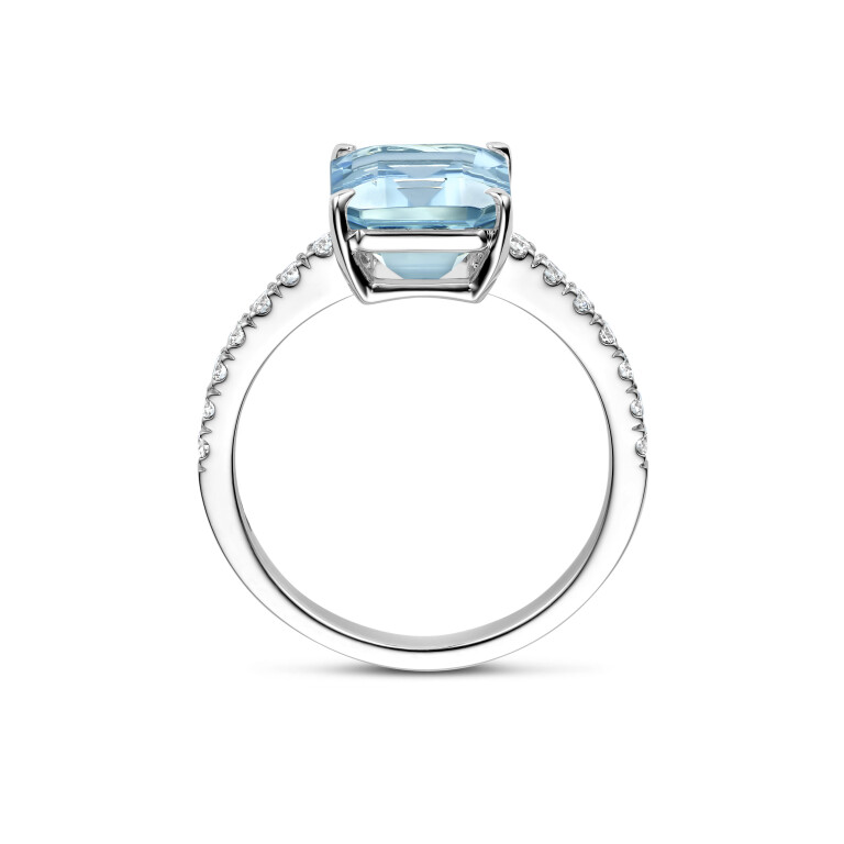 witgoud ring met diamant Schaap en Citroen Colours - #4 witgoud ring met diamant Schaap en Citroen Colours - #4