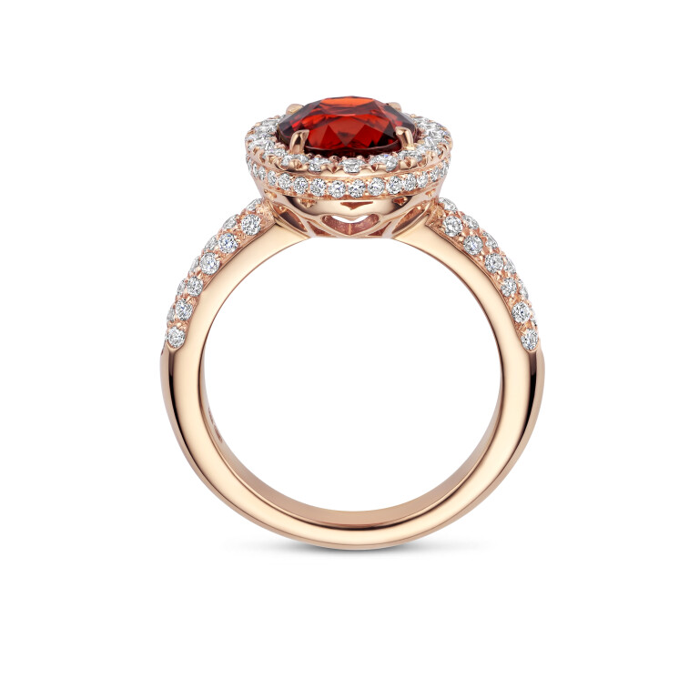 roodgoud ring met diamant SC Highlights Colours - #4 roodgoud ring met diamant SC Highlights Colours - #4