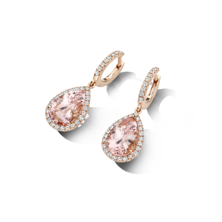 roodgoud oorhangers met diamant SC Highlights Colours - #4 roodgoud oorhangers met diamant SC Highlights Colours - #4