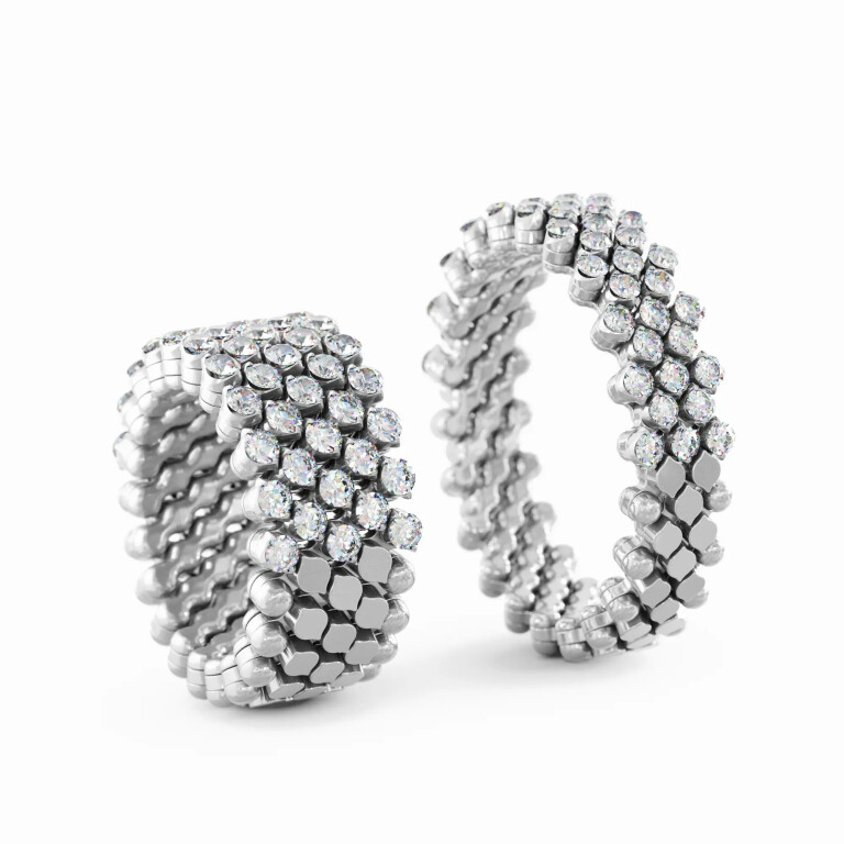 Serafino Consoli Brevetto Classic Ringen witgoud met diamant - RMS5H2WGWD - #5 Serafino Consoli Brevetto Classic Ringen witgoud met diamant - RMS5H2WGWD - #5