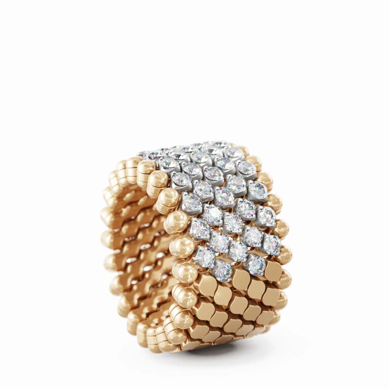 Serafino Consoli Brevetto Classic Ringen rosé/wit goud met diamant - RMS7HM2RWGWD - #4 Serafino Consoli Brevetto Classic Ringen rosé/wit goud met diamant - RMS7HM2RWGWD - #4