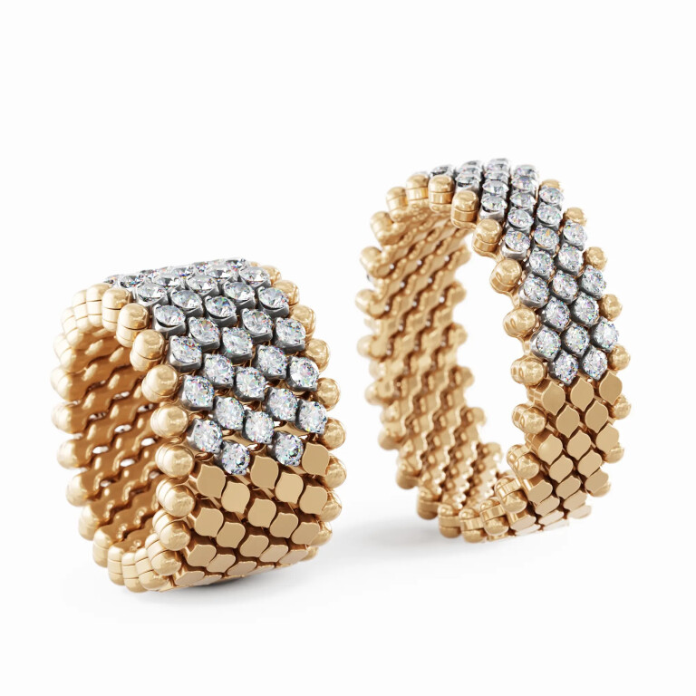 Serafino Consoli Brevetto Classic Ringen rosé/wit goud met diamant - RMS7HM2RWGWD - #5 Serafino Consoli Brevetto Classic Ringen rosé/wit goud met diamant - RMS7HM2RWGWD - #5