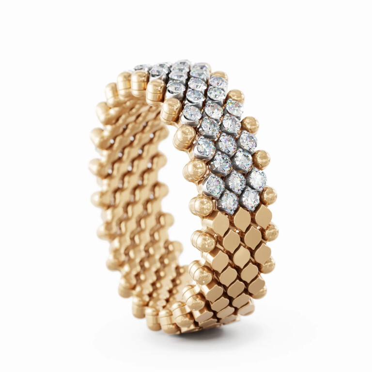 Serafino Consoli Brevetto Classic Ringen rosé/wit goud met diamant - RMS7HM2RWGWD - #6 Serafino Consoli Brevetto Classic Ringen rosé/wit goud met diamant - RMS7HM2RWGWD - #6