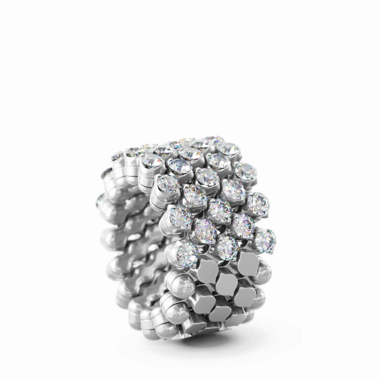 Serafino Consoli Brevetto Classic Ringen witgoud met diamant - RMS5H7WGWD - #3 Serafino Consoli Brevetto Classic Ringen witgoud met diamant - RMS5H7WGWD - #3