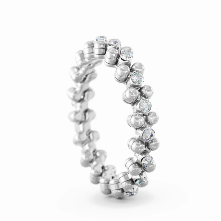 Serafino Consoli Brevetto Classic Ringen witgoud met diamant - RMS3M4WGWD - #5 Serafino Consoli Brevetto Classic Ringen witgoud met diamant - RMS3M4WGWD - #5