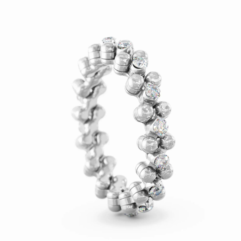 Serafino Consoli Brevetto Classic Ringen witgoud met diamant - RMS3M7WGWD - #5 Serafino Consoli Brevetto Classic Ringen witgoud met diamant - RMS3M7WGWD - #5