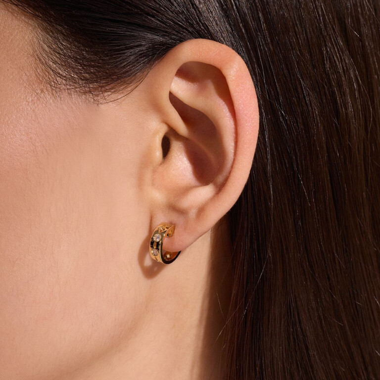 dinh van Pulse oorringen geelgoud met diamant - 828711 - #4 dinh van Pulse oorringen geelgoud met diamant - 828711 - #4