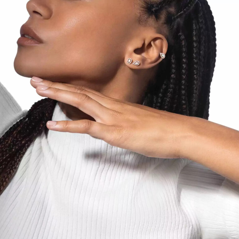 Messika My twin oorknoppen roodgoud met diamant - 7004-PG - #3 Messika My twin oorknoppen roodgoud met diamant - 7004-PG - #3