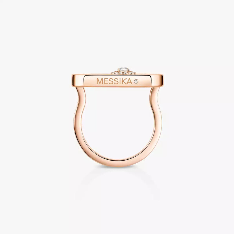 Messika So Move ring roodgoud met diamant - 12936-PG - #6 Messika So Move ring roodgoud met diamant - 12936-PG - #6