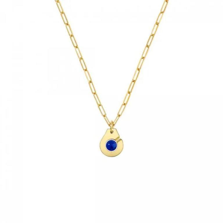 dinh van Menottes dinh van collier met hanger geelgoud met Lapis lazuli - 667631 - #3 dinh van Menottes dinh van collier met hanger geelgoud met Lapis lazuli - 667631 - #3