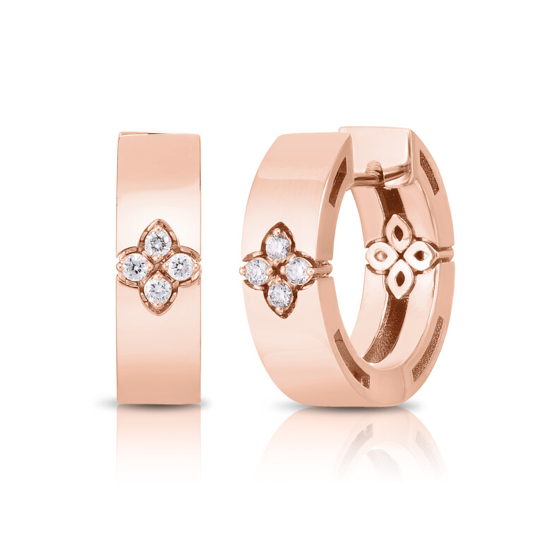 Roberto Coin Love in Verona oorringen roodgoud met diamant - ADR888EA2013 - #2 Roberto Coin Love in Verona oorringen roodgoud met diamant - ADR888EA2013 - #2