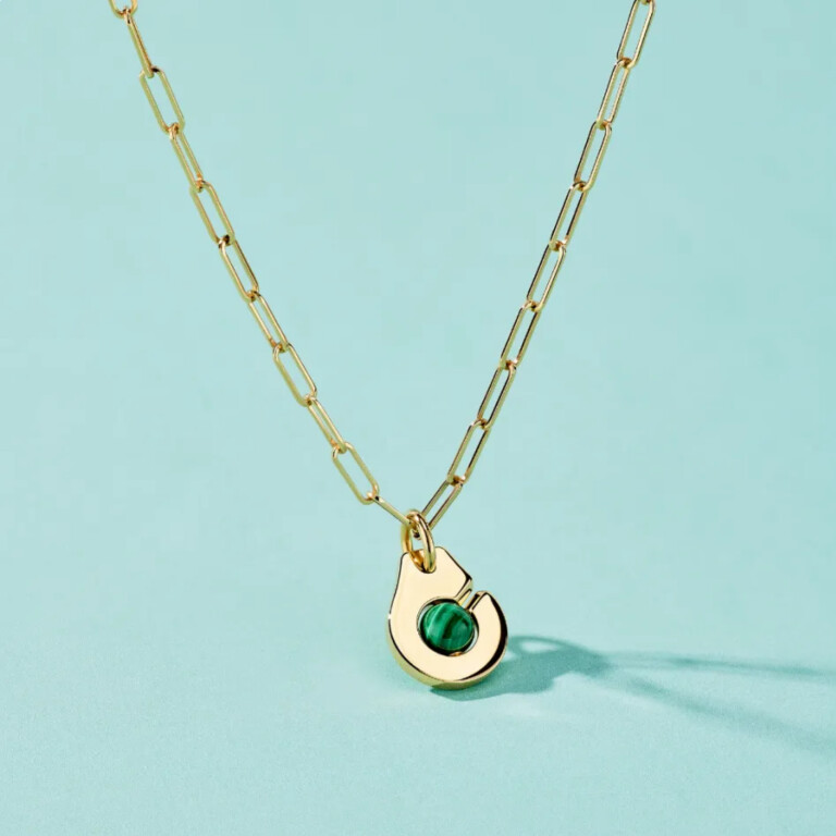 dinh van Menottes dinh van Colliers geelgoud met Malachiet - 667621 - #3 dinh van Menottes dinh van Colliers geelgoud met Malachiet - 667621 - #3