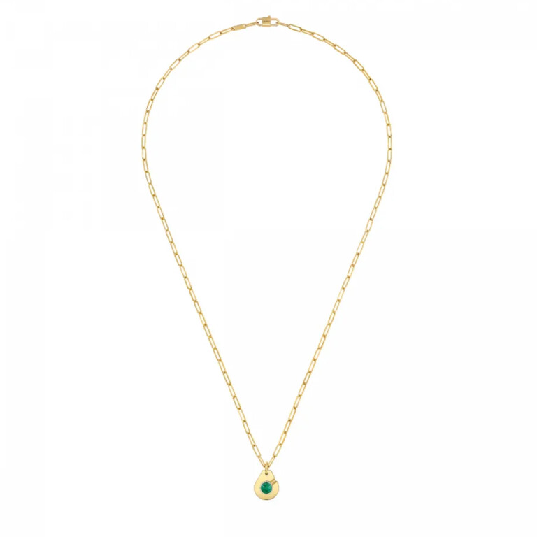 dinh van Menottes dinh van Colliers geelgoud met Malachiet - 667621 - #1 dinh van Menottes dinh van Colliers geelgoud met Malachiet - 667621 - #1