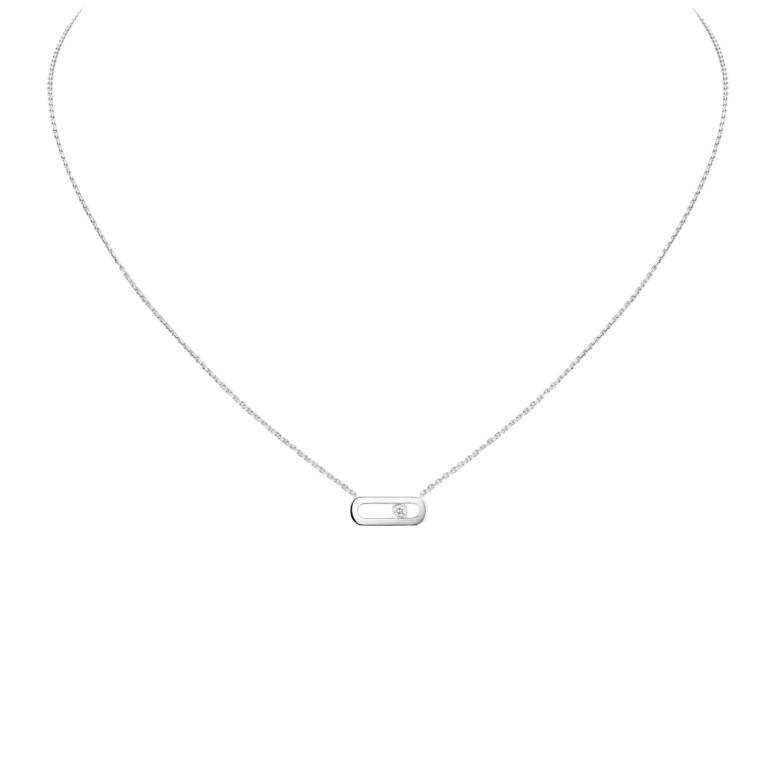 Messika Move Uno collier met hanger witgoud met diamant - 14613-WG - #2 Messika Move Uno collier met hanger witgoud met diamant - 14613-WG - #2