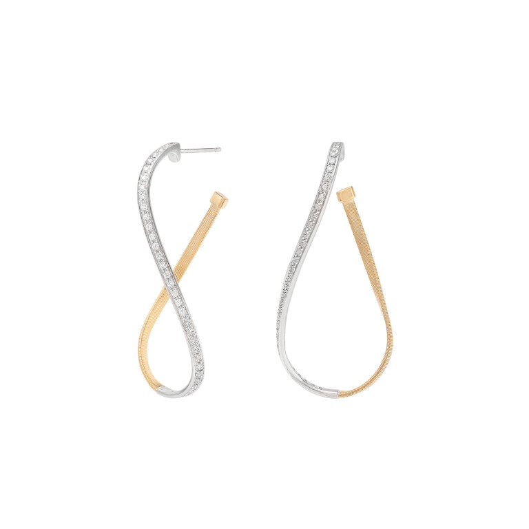 Marco Bicego Marrakech oorhangers geelgoud met diamant - OG405-B - #1 Marco Bicego Marrakech oorhangers geelgoud met diamant - OG405-B - #1