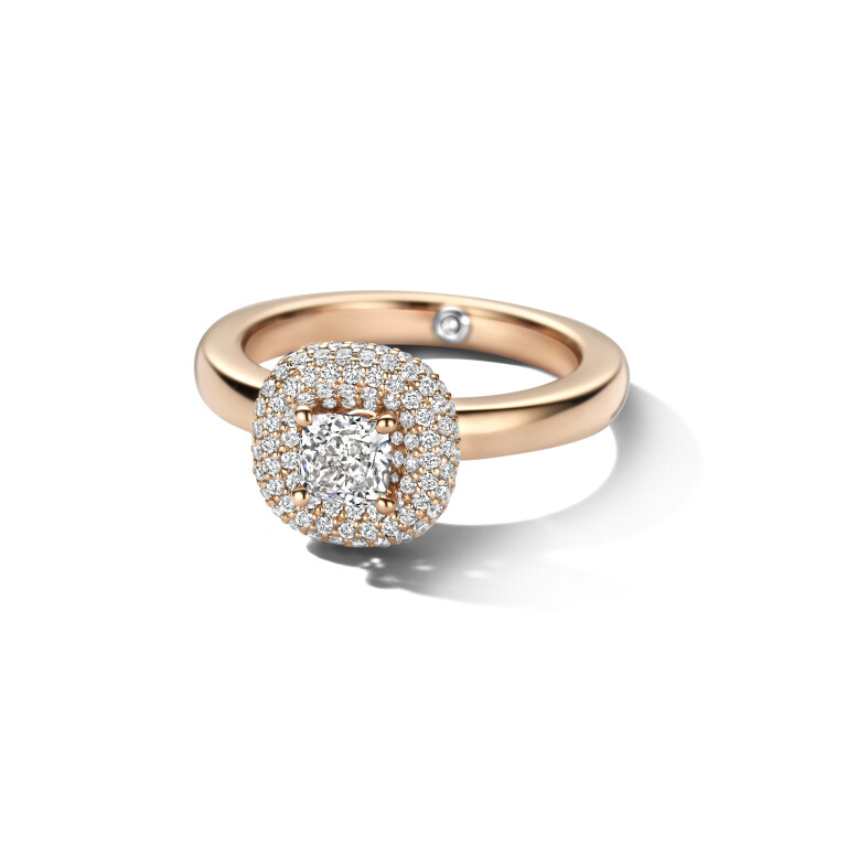 roodgoud ring met diamant Schaap en Citroen Diamonds - #1 roodgoud ring met diamant Schaap en Citroen Diamonds - #1