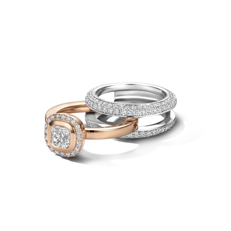 witgoud ring met diamant Schaap en Citroen Diamonds - #9 witgoud ring met diamant Schaap en Citroen Diamonds - #9