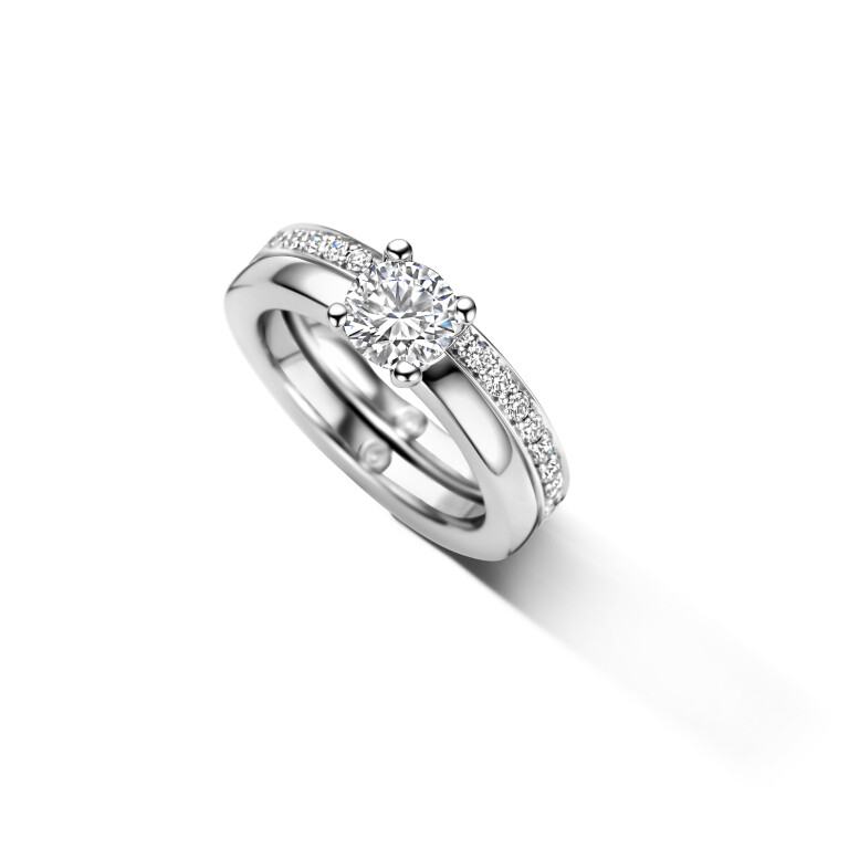 witgoud ring met diamant Schaap en Citroen Diamonds - #2 witgoud ring met diamant Schaap en Citroen Diamonds - #2