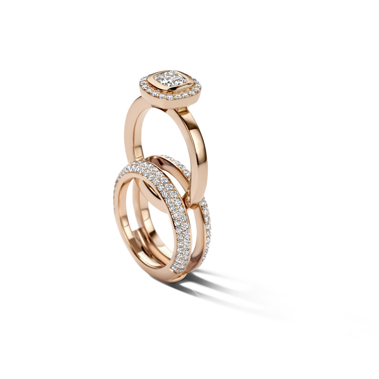 roodgoud ring met diamant Schaap en Citroen Diamonds - #3 roodgoud ring met diamant Schaap en Citroen Diamonds - #3