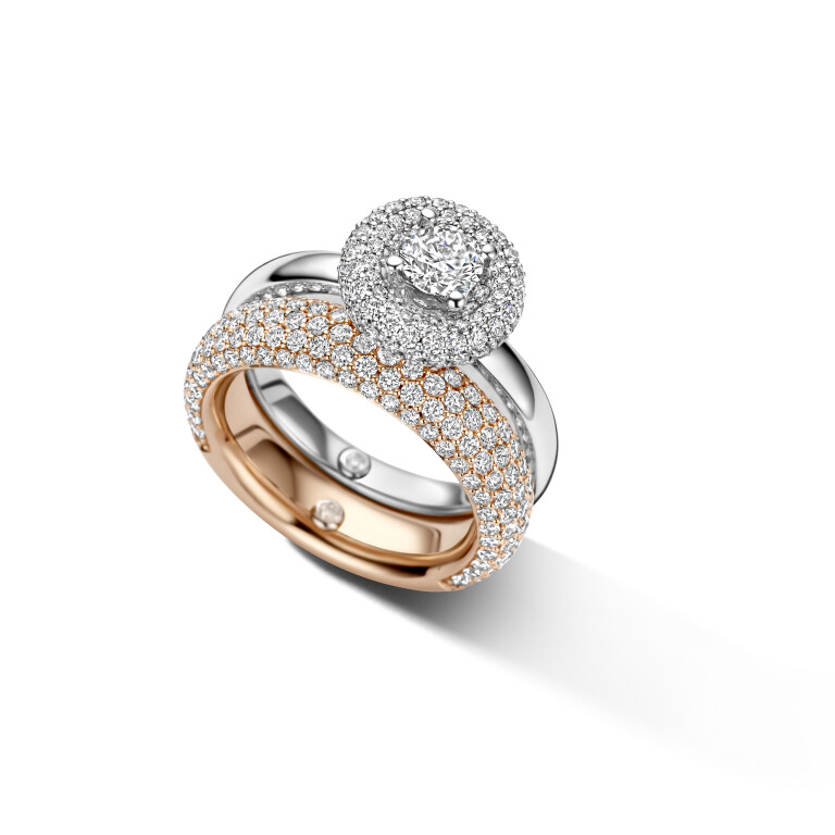 roodgoud ring met diamant Schaap en Citroen Diamonds - #3 roodgoud ring met diamant Schaap en Citroen Diamonds - #3