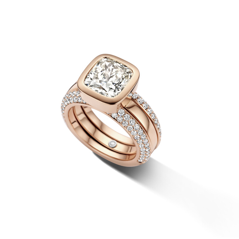 roodgoud ring met diamant Schaap en Citroen Diamonds - #2 roodgoud ring met diamant Schaap en Citroen Diamonds - #2