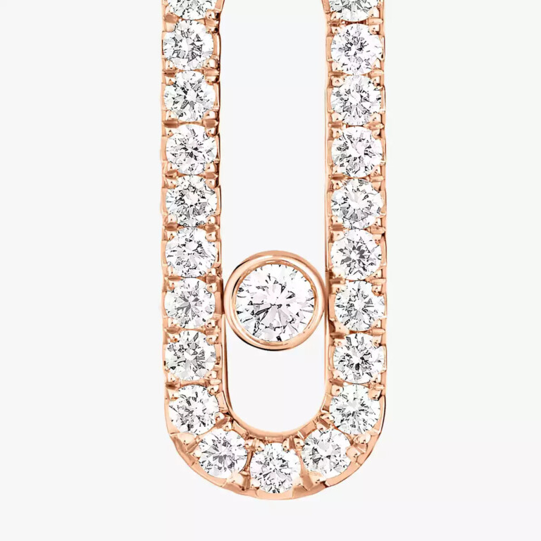 Messika Move Uno oorknoppen roodgoud met diamant - 5631-PG - #4 Messika Move Uno oorknoppen roodgoud met diamant - 5631-PG - #4